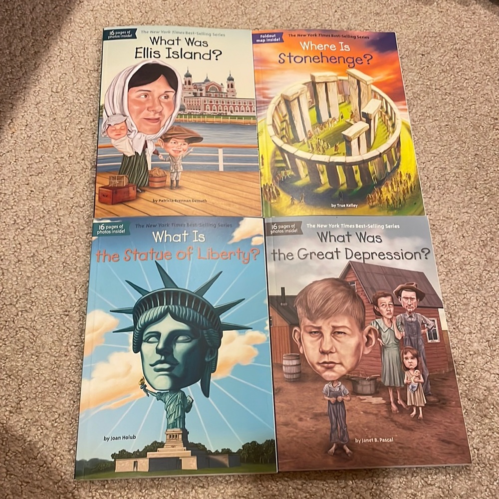 What was?  What is?  Where is? Books - Set of 4